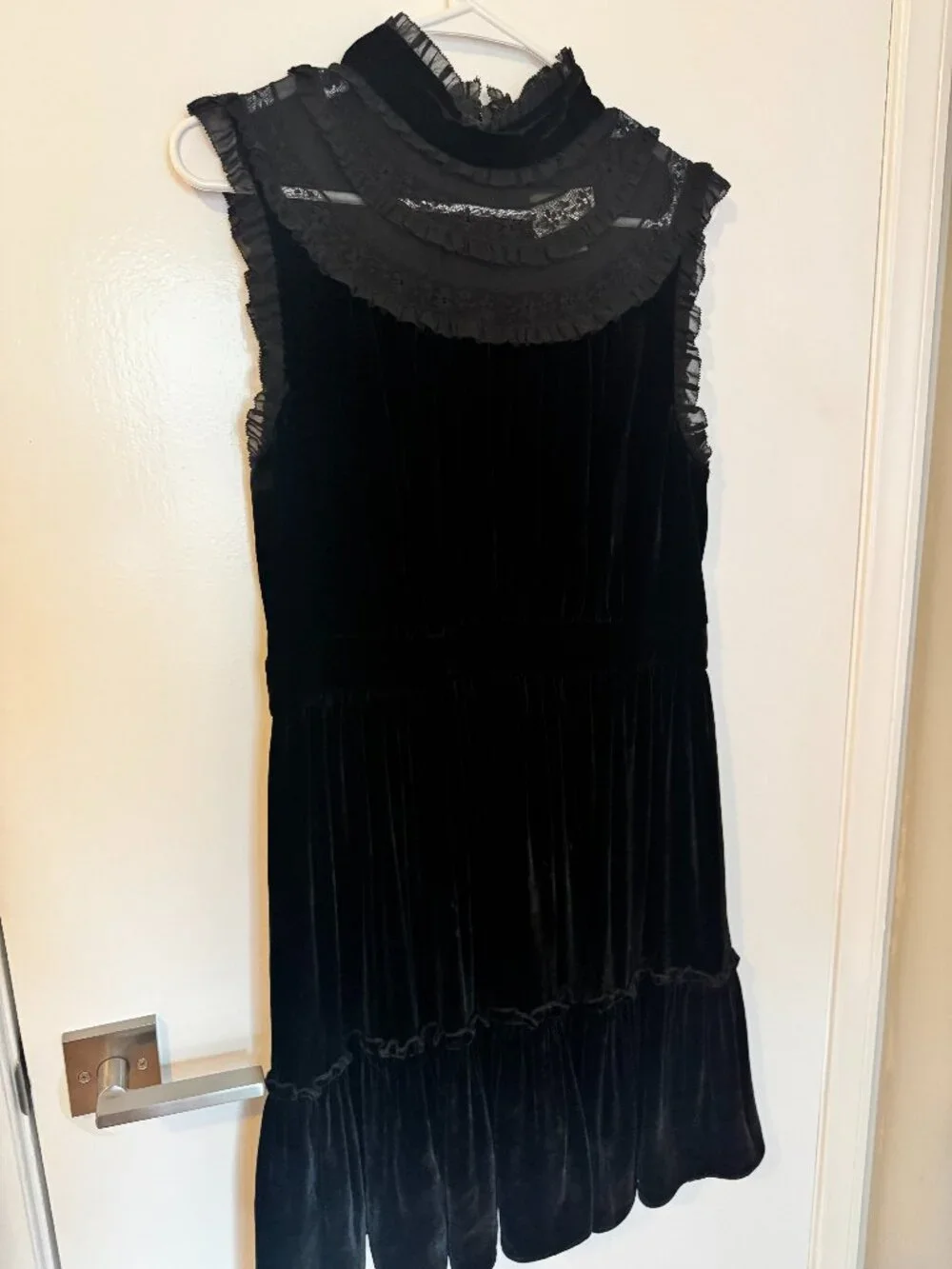 Kate Spade Black Velvet Dress Size 8